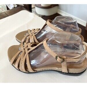 Clarks Artisan Tan Leather Sandals - Size 10M - Strappy Comfort Walking Arch